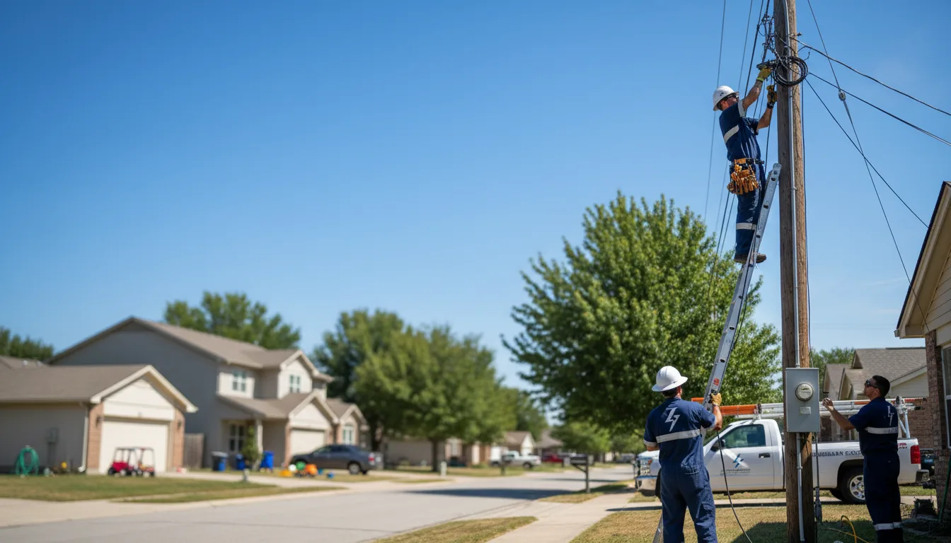 Residential electrician providing installation services in Selbyville, WV